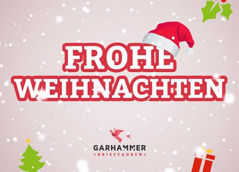 Frohe Weihnachten Wunschen Wir Euch Brieftauben Garhammer